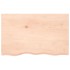 Encimera de baño madera maciza sin tratar 80x50x(2-6)