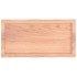 Encimera baño madera maciza tratada marrón claro 80x40x(2-4)