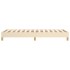 Estructura de cama sin colchón tela crema 100x200