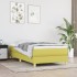 Estructura de cama sin colchón tela verde 100x200