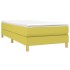 Estructura de cama sin colchón tela verde 100x200