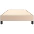 Estructura cama sin colchón cuero sintético capuchino