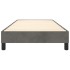 Estructura de cama sin colchón terciopelo gris oscuro 80x200