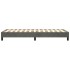 Estructura de cama sin colchón terciopelo gris oscuro 80x200