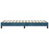 Estructura de cama sin colchón terciopelo azul oscuro 80x200