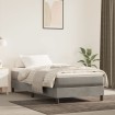 Estructura de cama sin colchón terciopelo gris claro 90x190 cm
