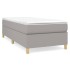 Estructura de cama sin colchón tela gris claro 90x200