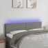 Cabecero con LED de tela gris oscuro 144x5x78/88