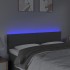 Cabecero con LED de tela gris oscuro 144x5x78/88