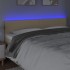 Cabecero con LED de tela color crema 200x5x78/88