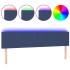 Cabecero con LED de tela azul 180x5x78/88