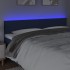 Cabecero con LED de tela azul 180x5x78/88