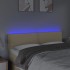 Cabecero con LED de tela color crema 144x5x78/88