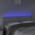 Cabecero con LED cuero sintético negro 144x5x78/88