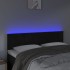Cabecero con LED de terciopelo negro 144x5x78/88