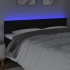 Cabecero con LED de tela negro 160x5x78/88