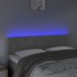 Cabecero con LED de terciopelo gris claro 144x5x78/88