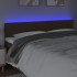 Cabecero con LED de tela marrón oscuro 180x5x78/88