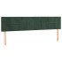 Cabecero con LED de terciopelo gris oscuro 160x5x78/88