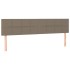 Cabecero con LED de tela gris taupe 160x5x78/88