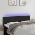 Cabecero con LED de tela negro 144x5x78/88