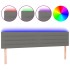 Cabecero con LED de tela gris oscuro 180x5x78/88