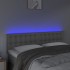 Cabecero con LED cuero sintético negro 144x5x78/88