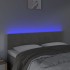 Cabecero con LED de terciopelo gris claro 144x5x78/88