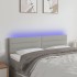 Cabecero con LED de tela gris claro 144x5x78/88