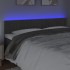 Cabecero con LED de terciopelo gris oscuro 180x5x78/88