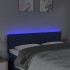 Cabecero con LED de tela azul 144x5x78/88
