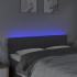 Cabecero con LED de tela gris oscuro 144x5x78/88