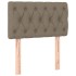 Cabecero con LED de tela gris taupe 80x7x78/88