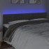 Cabecero con LED de terciopelo gris oscuro 160x5x78/88