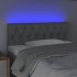 Cabecero con LED de tela gris claro 90x7x78/88
