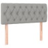 Cabecero con LED de tela gris claro 90x7x78/88