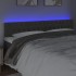 Cabecero con LED de terciopelo gris oscuro 200x7x78/88