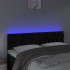 Cabecero con LED de terciopelo negro 144x7x78/88