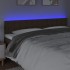 Cabecero con LED de tela marrón oscuro 160x5x78/88