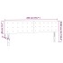 Cabecero con LED de terciopelo gris claro 200x5x78/88