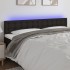 Cabecero con LED de tela negro 180x5x78/88