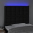 Cabecero con luces LED tela negro 80x5x118/128