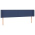 Cabecero con LED de tela azul 203x16x78/88