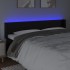Cabecero con LED cuero sintético negro 183x16x78/88