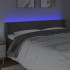 Cabecero con LED de terciopelo gris oscuro 163x16x78/88