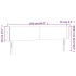 Cabecero con LED de terciopelo gris oscuro 163x16x78/88
