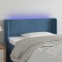 Cabecero con LED de terciopelo azul oscuro 103x16x78/88