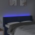 Cabecero con LED de tela azul 147x16x78/88