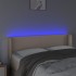 Cabecero con LED cuero sintético capuchino 147x16x78/88