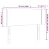 Cabecero con LED cuero sintético blanco 93x16x78/88